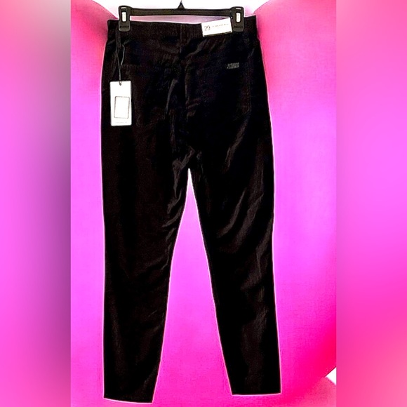 7 For All Man Kind Black Velvet Super Skinny pants - Picture 3 of 10